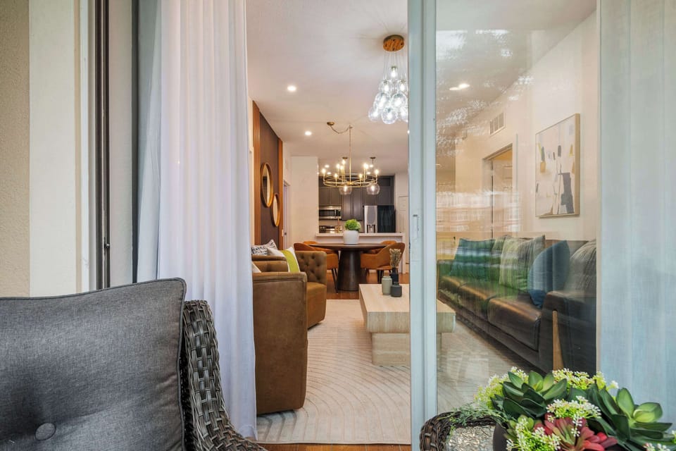 This comfortable balcony offers a warm, relaxing atmosphere where you can slow down and enjoy the beautiful vacation memories you're building together.