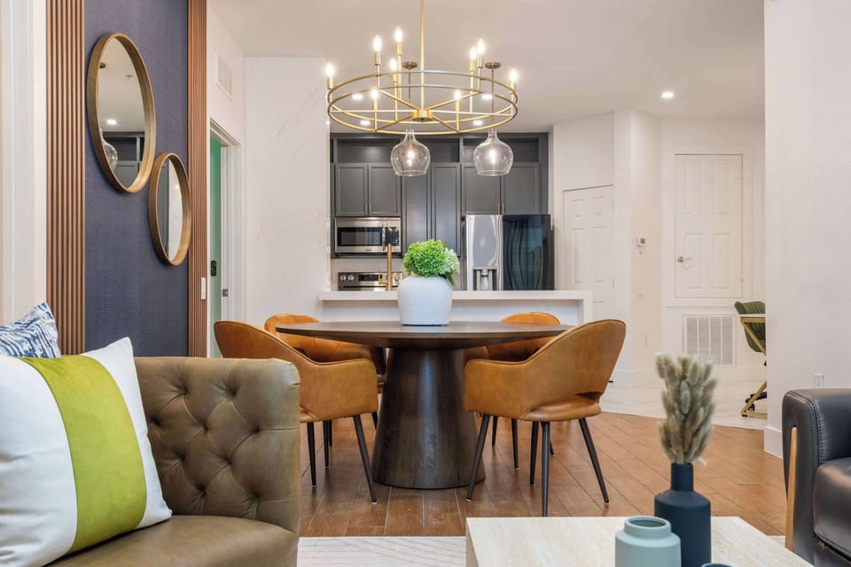 Sink into the plush seating of this living area, perfectly designed for cozy movie nights or relaxed afternoons sharing stories with friends and family.