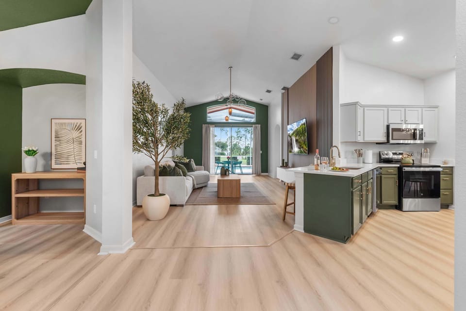 Gather with family and friends in this bright open-concept space, where the fully equipped kitchen and spacious living area make every meal, conversation, and celebration feel extra special. ✨🍷