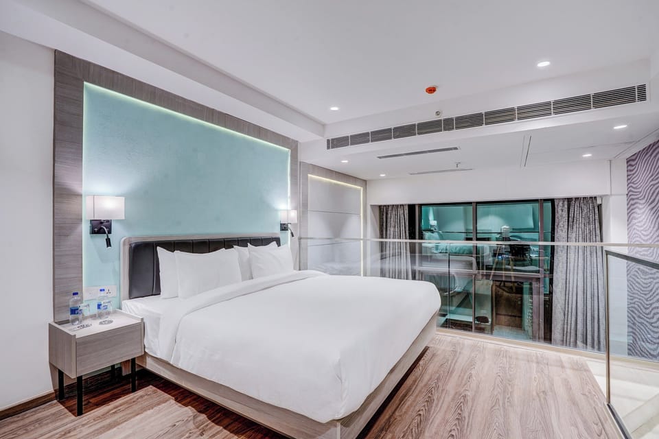 Premium Duplex, Balcony | Desk, iron/ironing board, WiFi (free), bed sheets