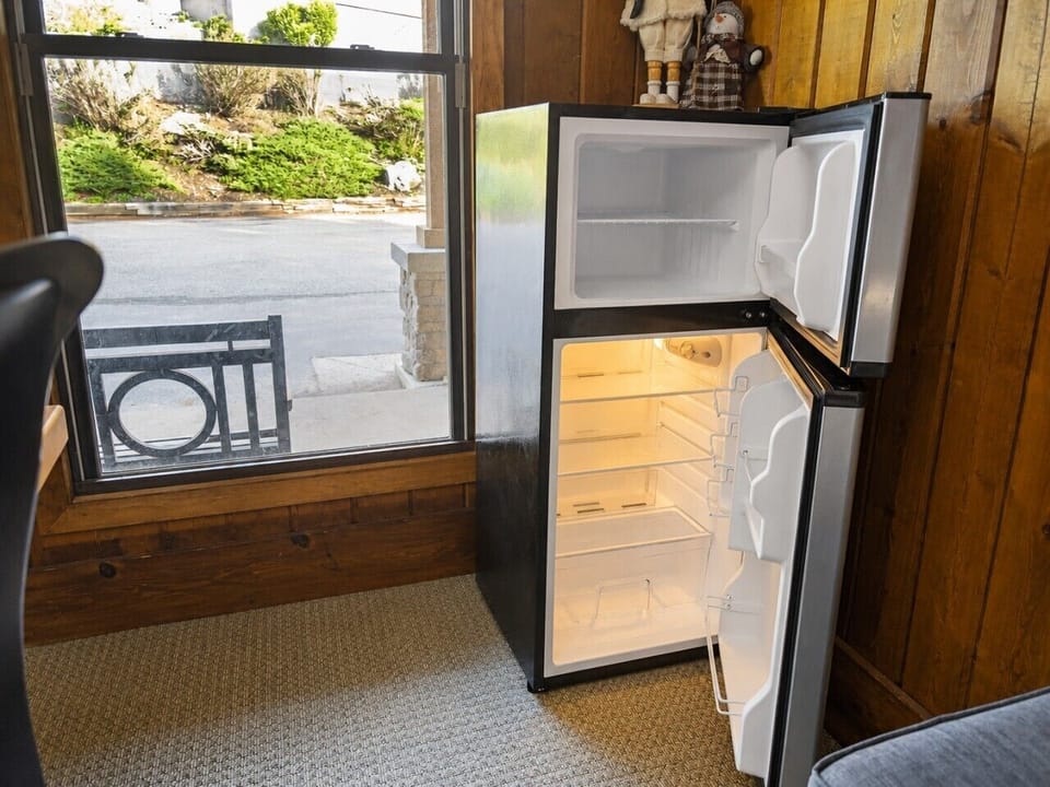 Mini-fridge in dining area