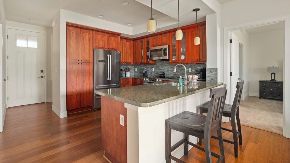 Pili Mai Resort at Poipu #3F - Kitchen & Entry - Parrish Kauai