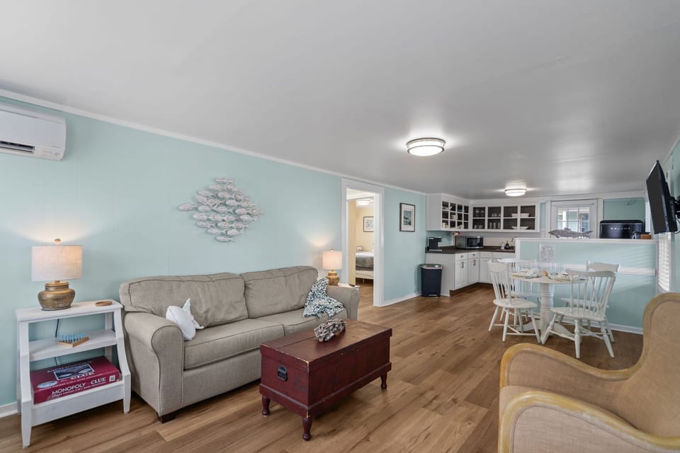 The open-concept layout keeps everyone connected 