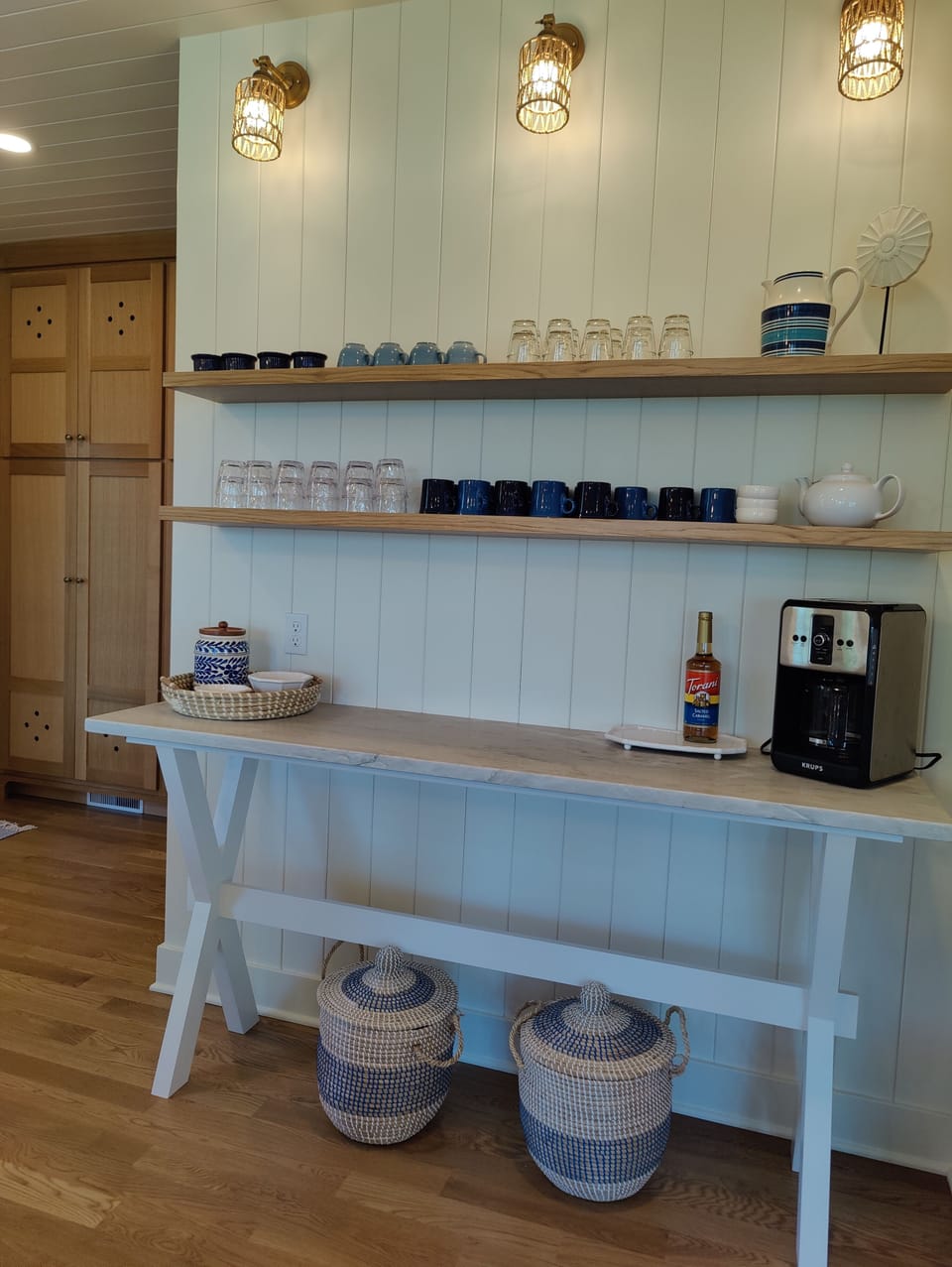 Coffee Bar with Flavored Syrup