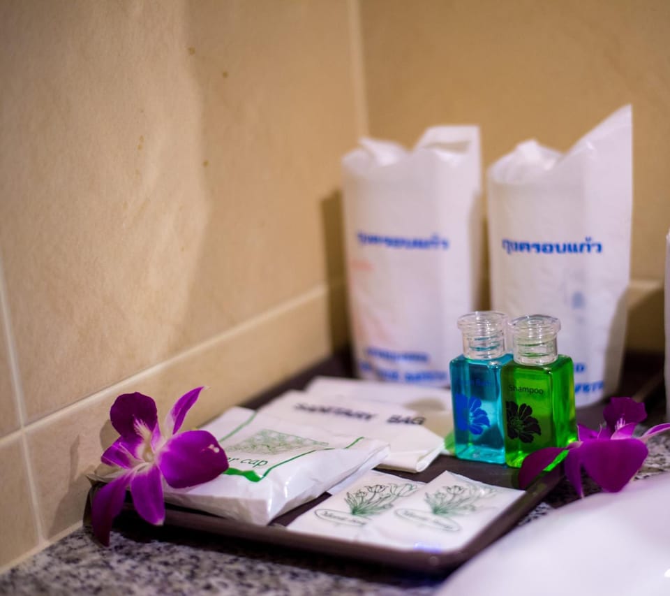 Shower, free toiletries, hair dryer (on request), bidet