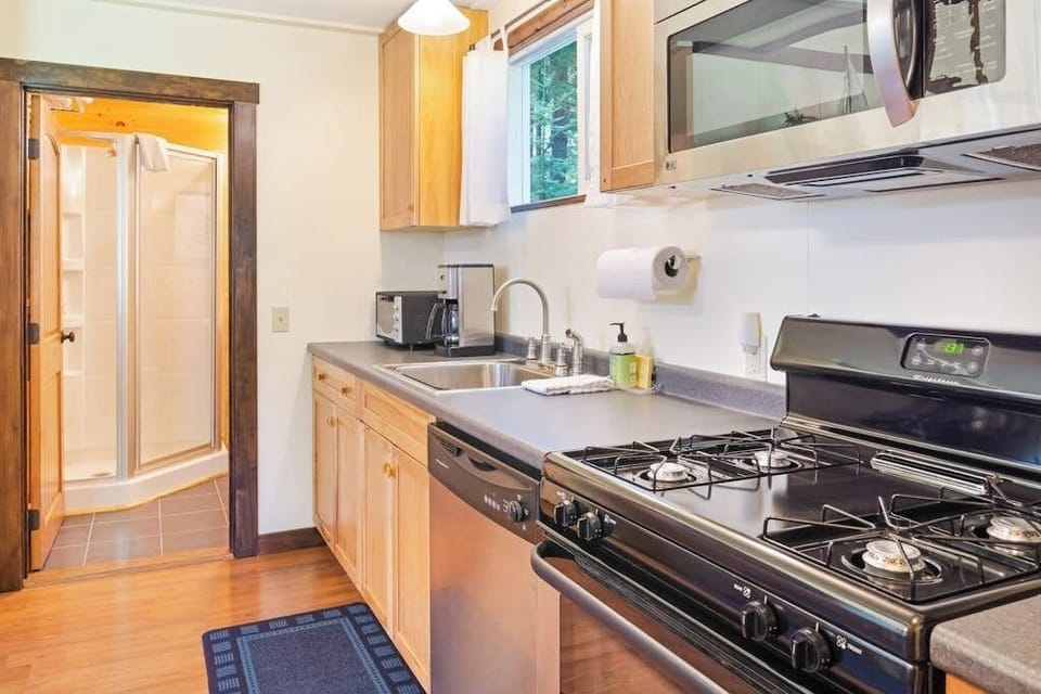 Cabin, 1 Double Bed with Sofa bed, Kitchen (Pond Hill) | Private kitchen