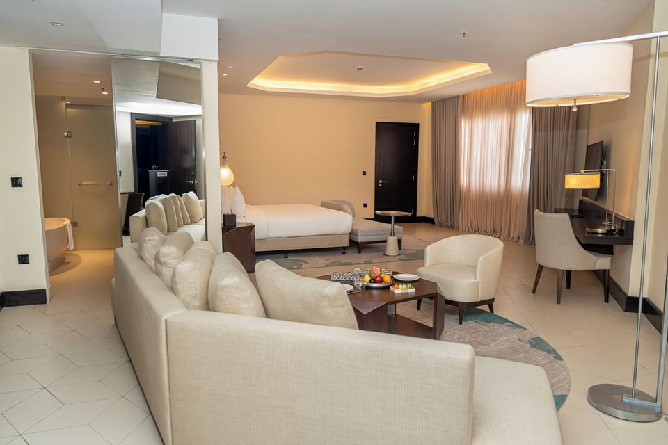 Executive Room, Balcony, Sea View | In-room safe, desk, laptop workspace, soundproofing