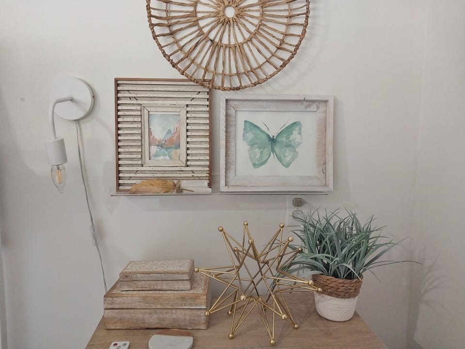 Step into your tranquil corner: coastal art, natural textures, and soothing tones create a calming retreat where you can truly unwind and feel at home.