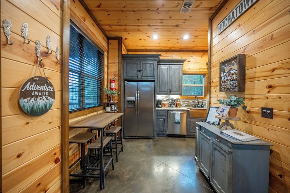 Morning coffee, afternoon & late night snacks, this space has you covered.  