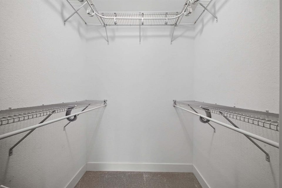 Plenty of storage space to unpack and settle in during your stay.