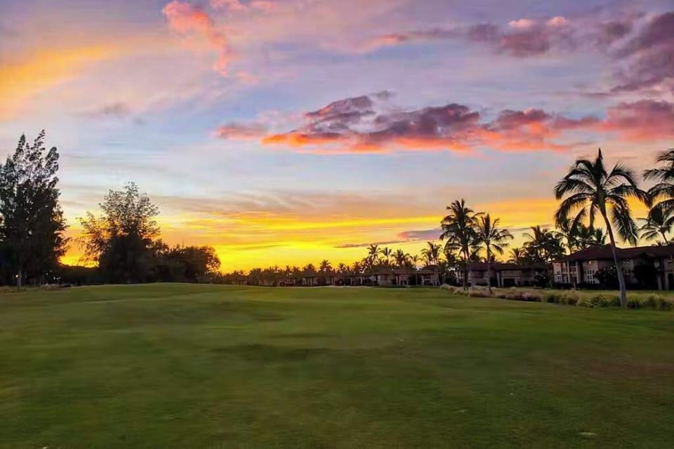 Enjoy breathtaking sunsets from the oceanfront lawn