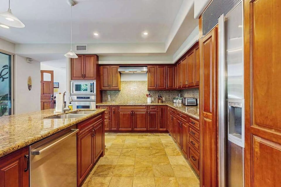 Upgraded kitchen with all of the amenities and stainless steel appliances.  