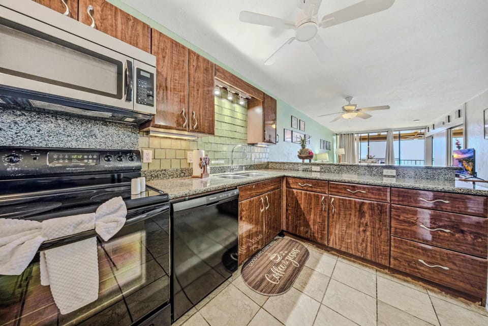 Fully Equipped Kitchen Ready For Fresh Island Cooking