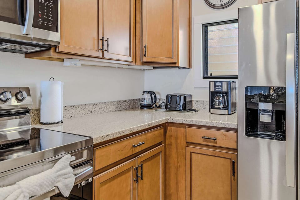 Fully Equipped Kitchen With Modern Stainless Steel Appliances