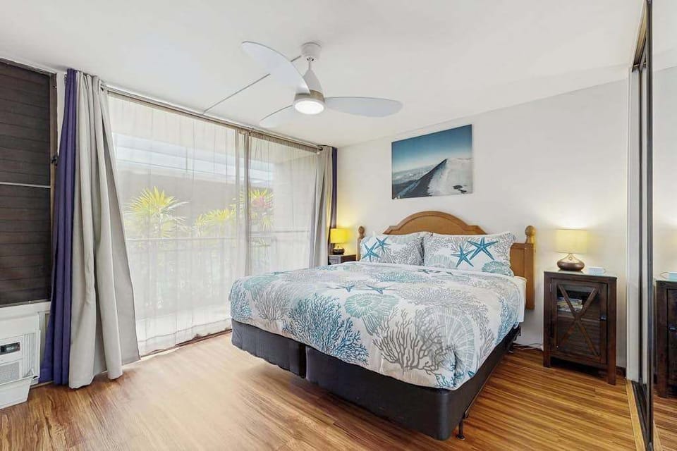 Bedroom with Ocean Breeze Sliding Doors