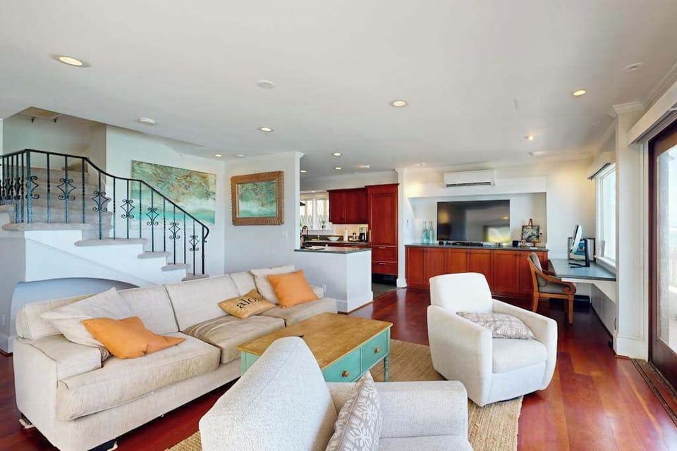 Gather with family and friends in the spacious living room every day