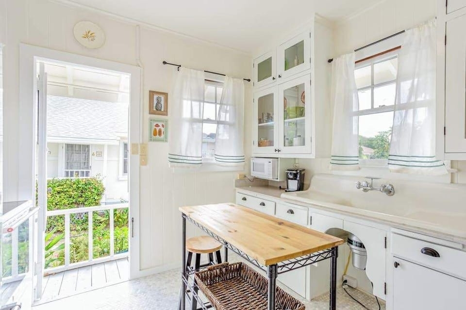 Start mornings with breakfast in Cottage B's inviting kitchen every single day