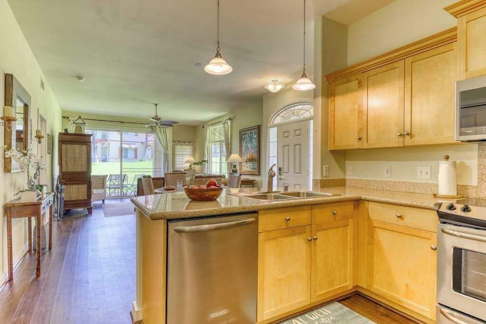 Prepare your favorite meals with ease in a fully equipped kitchen designed for a comfortable stay.