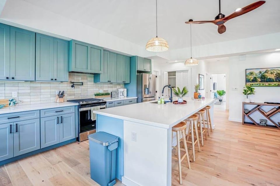 Functional kitchen with sleek appliances