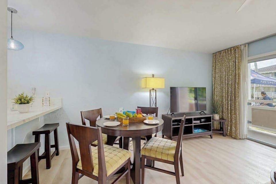 Open dining area for shared meals