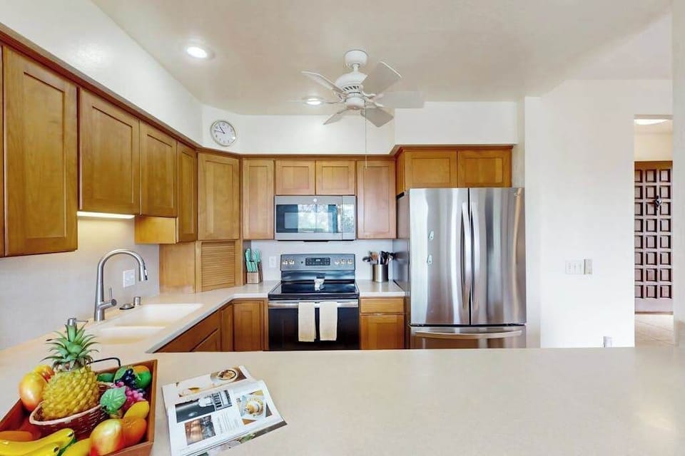 Well-appointed kitchen with modern appliances and ample counter space