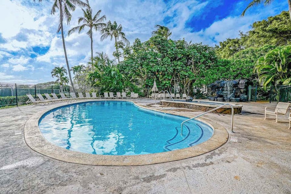 Cool off beneath the warm tropical sunshine