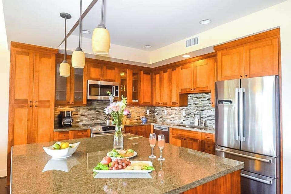 Spacious kitchen perfect for family gatherings daily