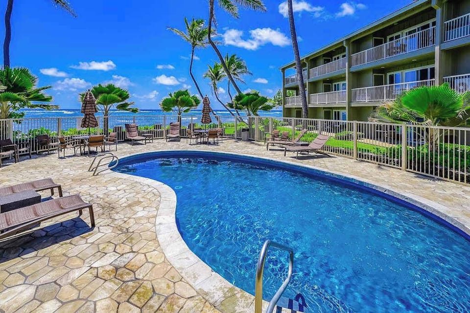 Sparkling Resort Pool Escape