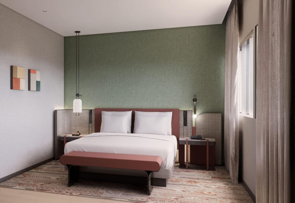 Deluxe Suite, 1 King Bed with Sofa bed | In-room safe, blackout drapes, cribs (free), WiFi (free)