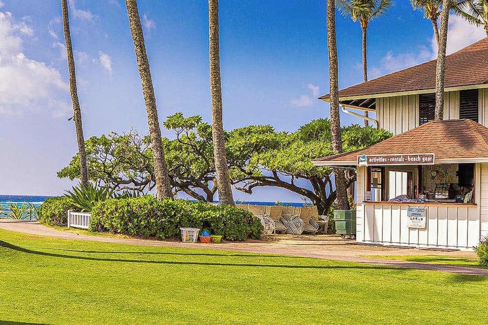 Lush, tropical scenery all around the Kiahuna Plantation Resort.