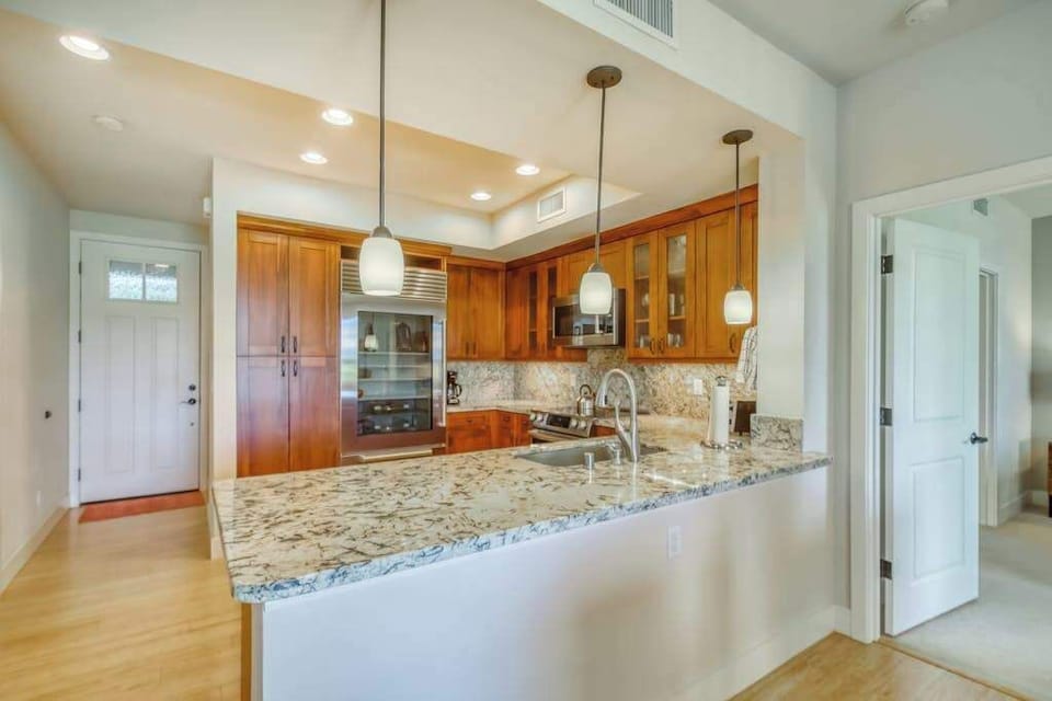 Chef's Kitchen With Granite Countertops