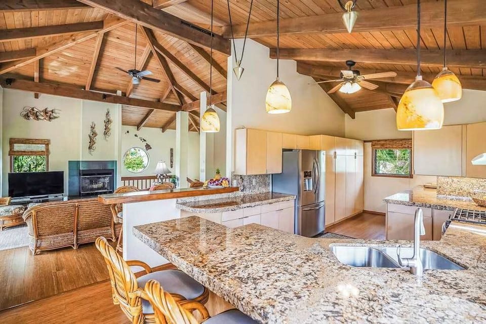 Open Kitchen With Dining Views