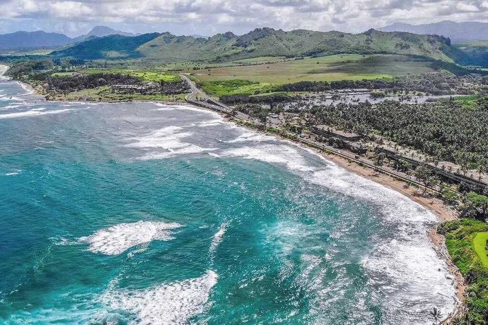Drone view highlighting the property's convenient location