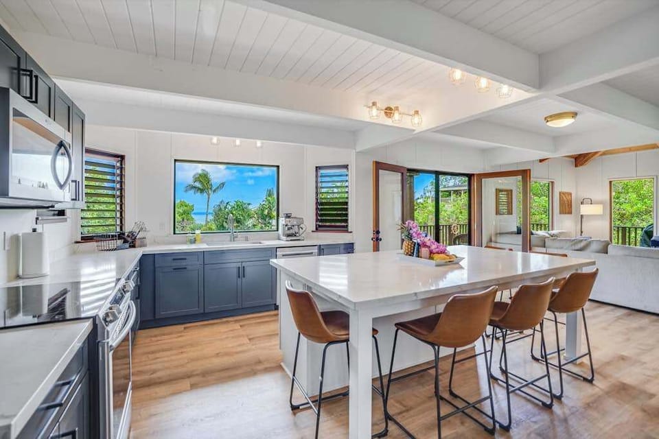 Dining area with table for enjoying meals together