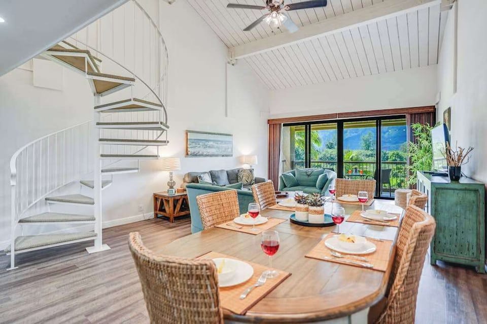 Bright dining area creates an inviting setting for shared meals