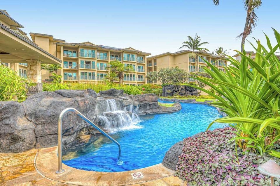Cool off in the lazy river as you drift past a beautiful cascading waterfall.
