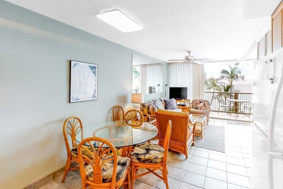 Bright dining area for shared meals