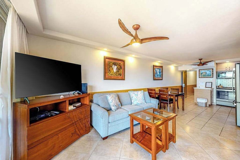Relax indoors while gentle trade winds flow through the space