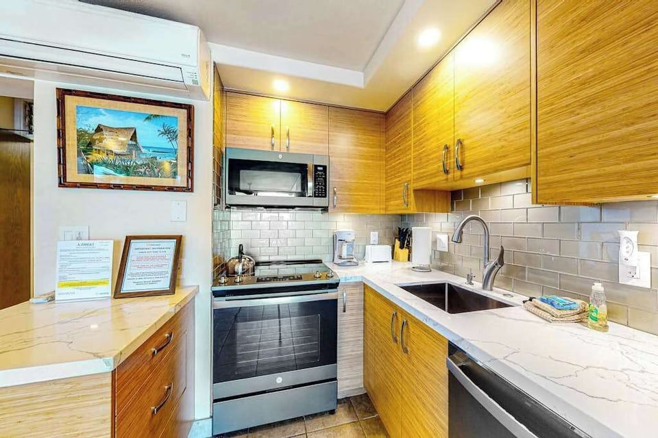 Convenient kitchen designed for every stay