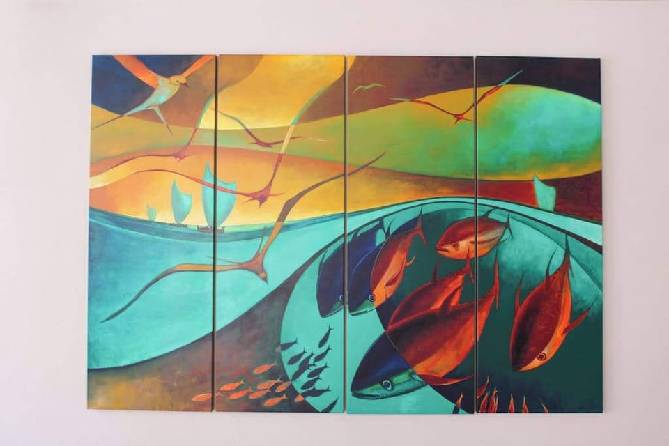 Colorful Hawaiian Inspired Artwork