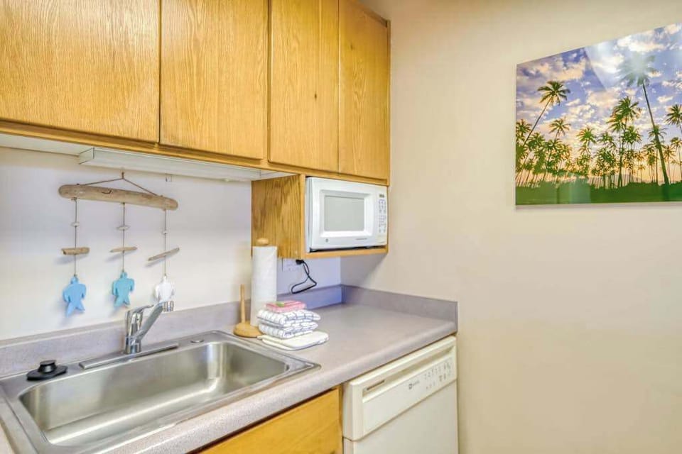 Lovely kitchen open to the living room with all of the comforts of home.