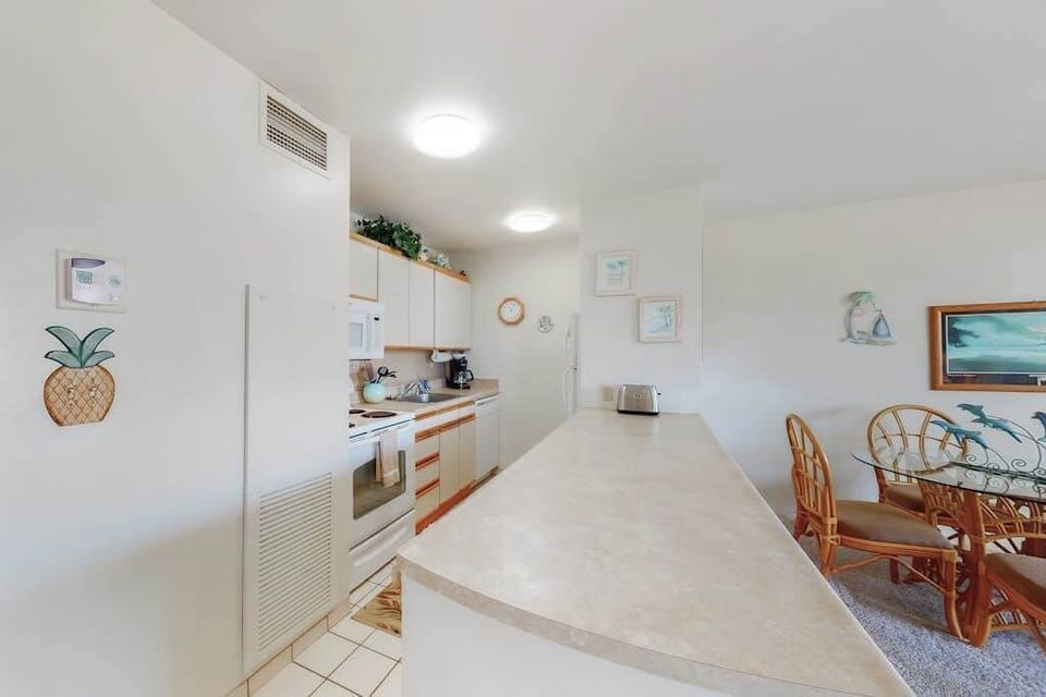 Spacious kitchen designed for easy meal preparation