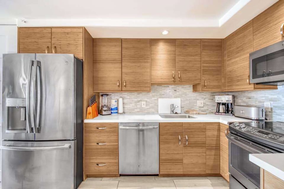 Prepare meals in the spacious kitchen