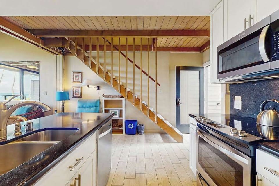 Newly remodeled state of the art stainless steel kitchen.  