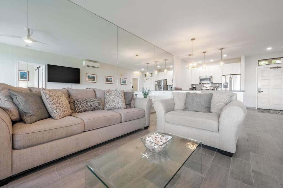 Bright living room with comfortable seating for relaxing