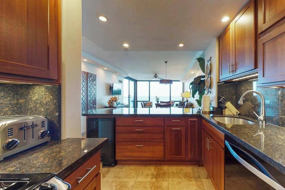 Gourmet Kitchen With Ocean Inspiration