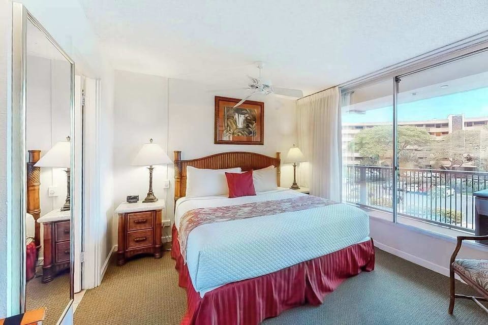 Wake up to beautiful ocean views from the king bed