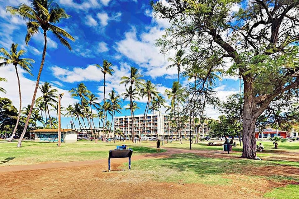 Enjoy peaceful green spaces throughout the resort