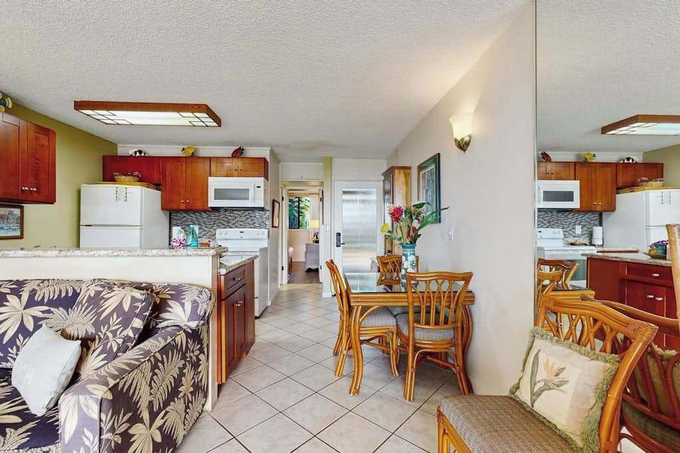 Open Kitchen And Living Area With Island Style
