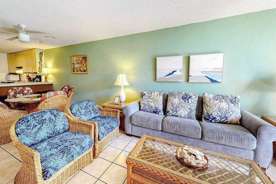 Cozy sofa seating perfect for relaxing and recharging